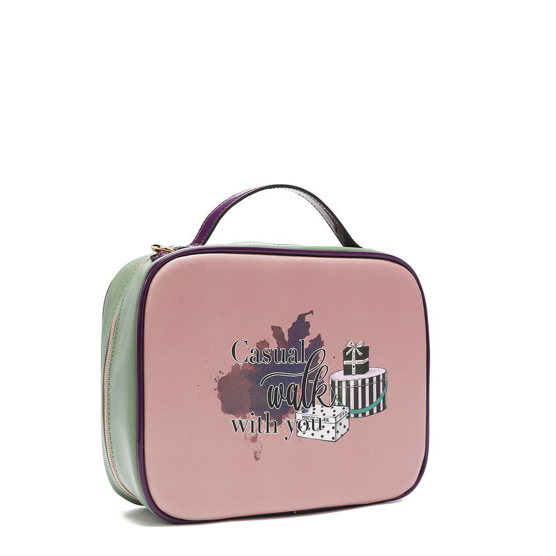 TRAVEL HANDBAG WITH POUCH SET