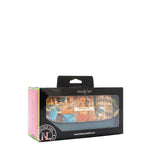 OUR JENI MAKEUP BAG IN OUR NICOLE LEE MARTHA TRAVELS ITALY DESIGN INSIDE IN A NICOLE LEE BLACK BOX.