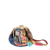 DENIM MINI COIN PURSE WRISTLET