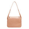 EMBOSSED ELEGANCE SHOULDER BAG