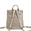 EMBOSSED ELEGANCE MULTIPOCKET BACKPACK