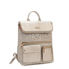 EMBOSSED ELEGANCE MULTIPOCKET BACKPACK