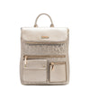 EMBOSSED ELEGANCE MULTIPOCKET BACKPACK