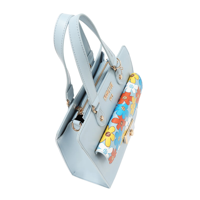 View from above of our Floral Pop Tote Bag