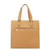 Back View of the Floral Pop Tote Bag in color  taupe