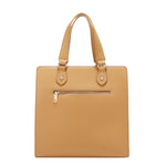 Back View of the Floral Pop Tote Bag in color  taupe