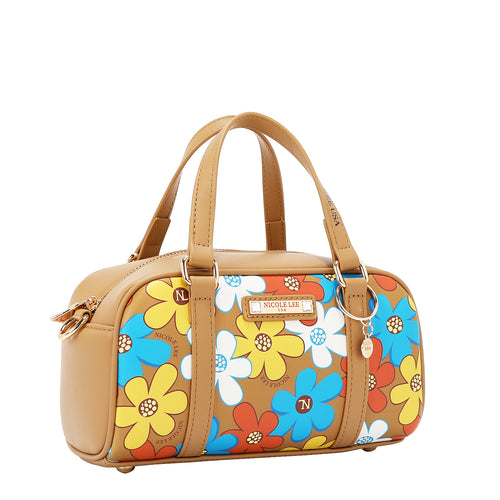 FLORAL POP MINI BOSTON BAG