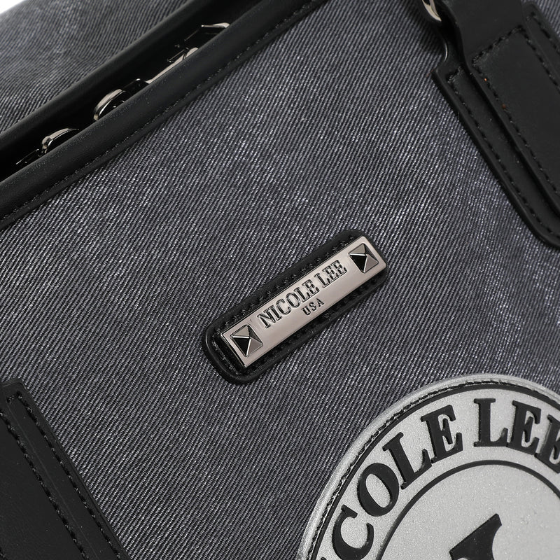 DENIM PATCH DUFFEL