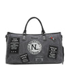 DENIM PATCH DUFFEL