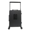 Back view of our Carry on Suitcase in color black.