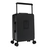 Back view of our Carry on Suitcase in color black.