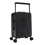 Back view of our Carry on Suitcase in color black.