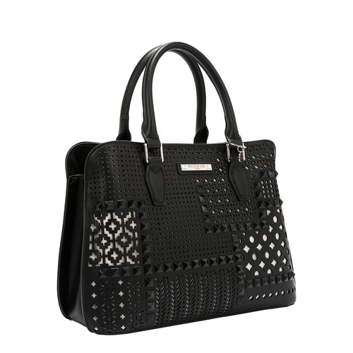 GEOMETRIC CUTOUT DOME BAG