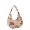 GEOMETRIC CUTOUT SHOULDER BAG