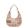 GEOMETRIC CUTOUT SHOULDER BAG