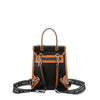 GEOMETRIC CUTOUT CONVERTIBLE BACKPACK / TOP HANDLE BAG