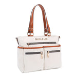 OUR NICOLE LEE MARGOT TOTE IN WHITE. 