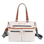 OUR NICOLE LEE MARGOT TOTE IN WHITE WITH STRAPS