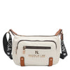 OUR NICOLE LEE IN OUR MARGOT SHOULDER BAG DESIGN IN COLOR WHITE. 