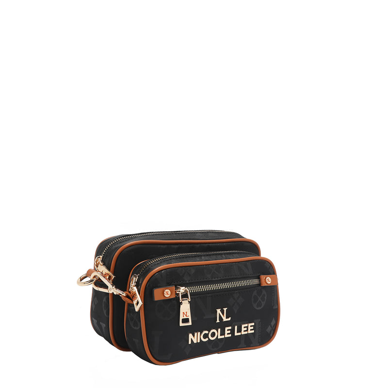 OUR NICOLE LEE MARGOT 2 PIECE CROSSBODY IN BLACK.