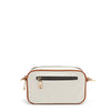OUR NICOLE LEE MARGOT 2 PIECE CROSSBODY BACK ZIP POCKET IN WHITE.