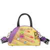 OUR NICOLE LEE MINI DOME BAG IN OUR NAIL POLISH DESING WITH STRAPS