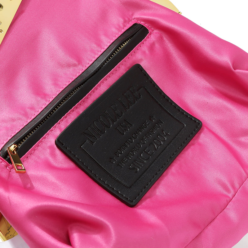 ANGLE SEQUIN CLUTCH