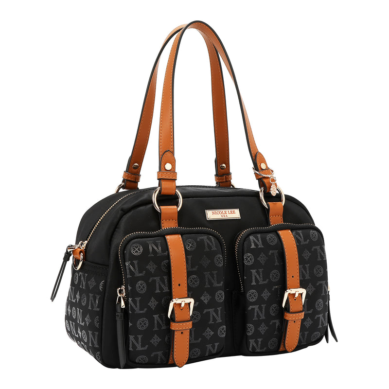 MONOGRAM LOGO BOSTON BAG