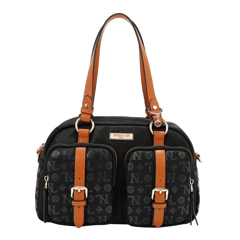 MONOGRAM LOGO BOSTON BAG