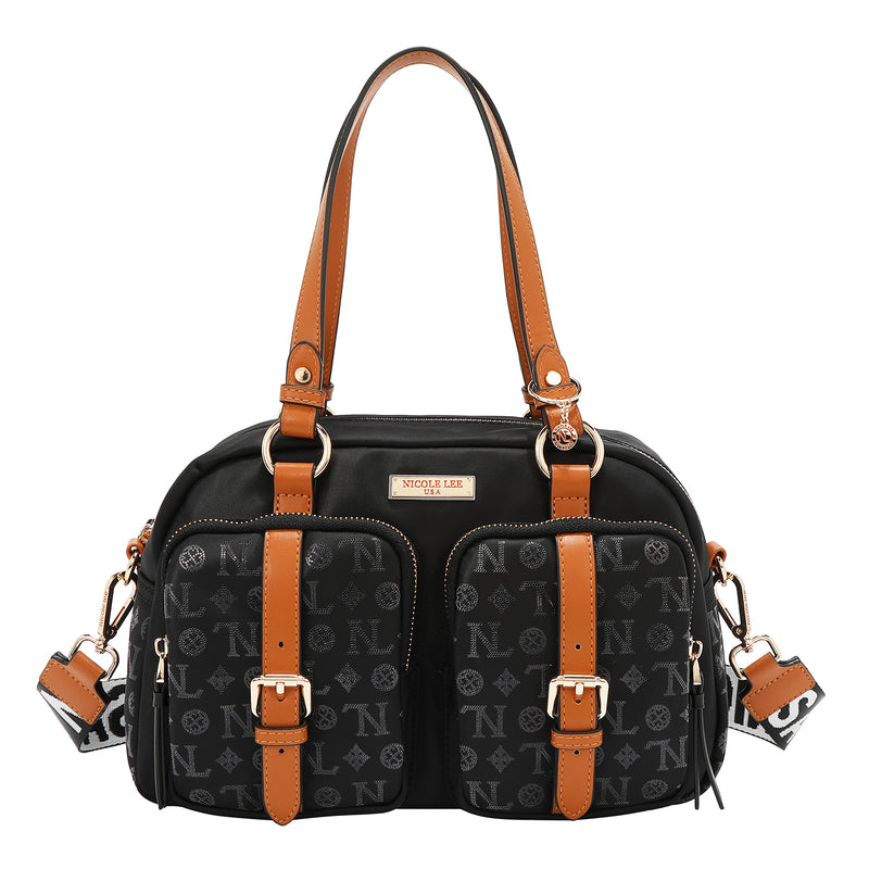MONOGRAM LOGO BOSTON BAG
