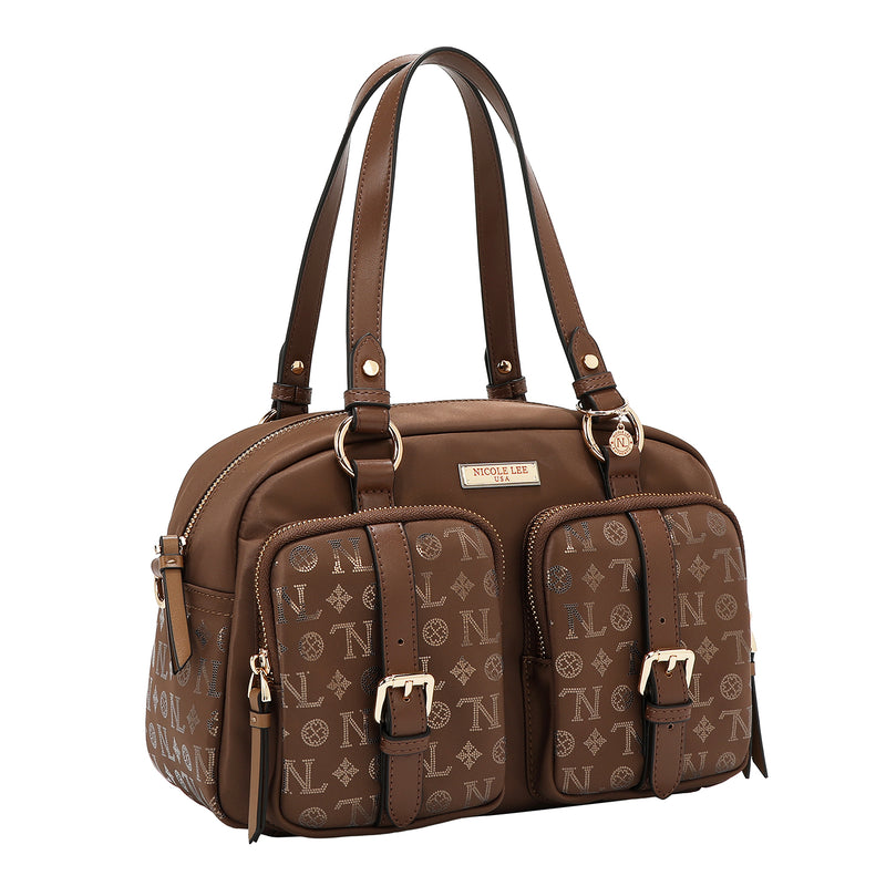 MONOGRAM LOGO BOSTON BAG