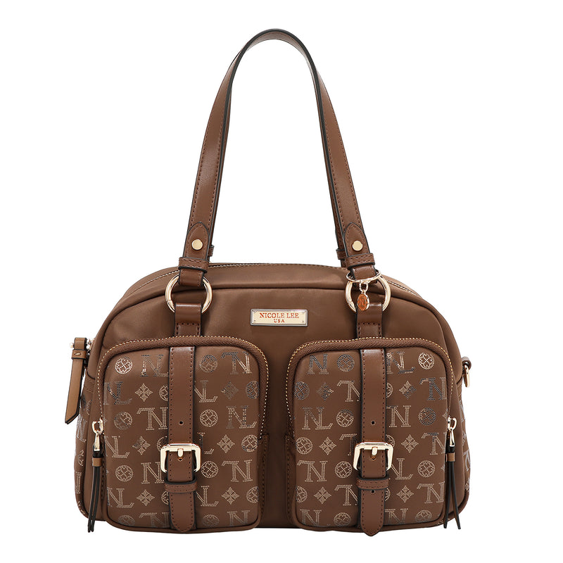 MONOGRAM LOGO BOSTON BAG
