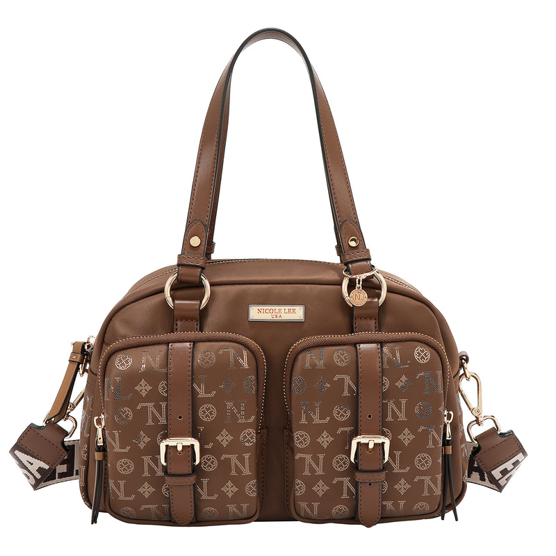 MONOGRAM LOGO BOSTON BAG