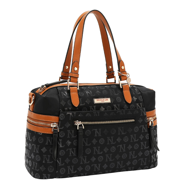MONOGRAM LOGO SATCHEL BAG
