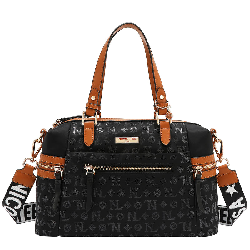 MONOGRAM LOGO SATCHEL BAG
