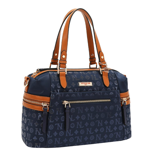 MONOGRAM LOGO SATCHEL BAG