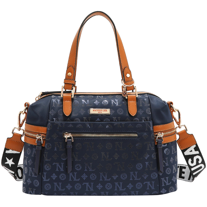 MONOGRAM LOGO SATCHEL BAG