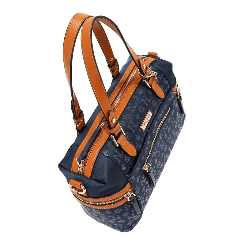 MONOGRAM LOGO SATCHEL BAG