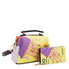 Our Nicole Lee Crossbody and wallet in our Nail Polish design.
