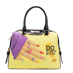 Our Nicole Lee Handbag in our Nail Polish design.