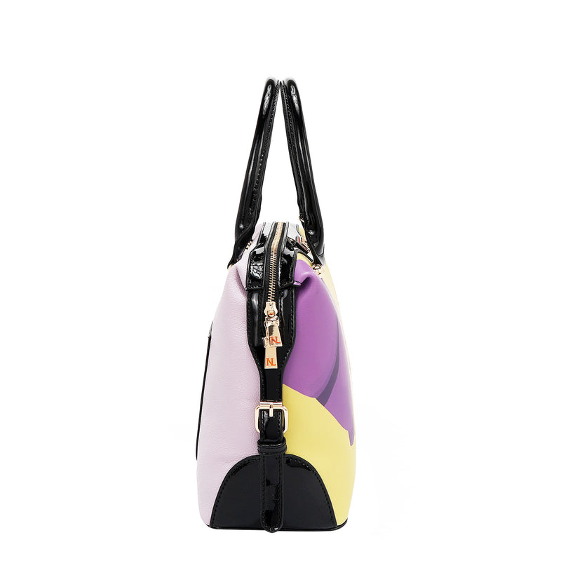 Back View of our Nicole Lee Handbag in our Nail Polish Design
