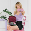 TRAVEL HANDBAG WITH POUCH SET