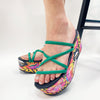 MULTI STRAP PLATFORM SANDALS