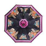 OUR BLAKELY INVERTED CUP HOLDER UMBRELLA IN OUR NICOLE LEE MARTHA TRAVELS ITALY DESIGN.