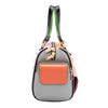 VIOLET BLOSSOM WIDE HANDBAG