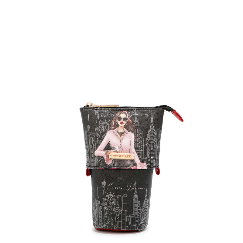 LAYERED MAKEUP BRUSH HOLDER