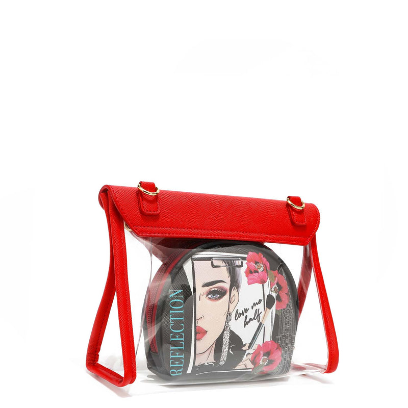 2 PIECE COSMETIC POUCH CROSSBODY