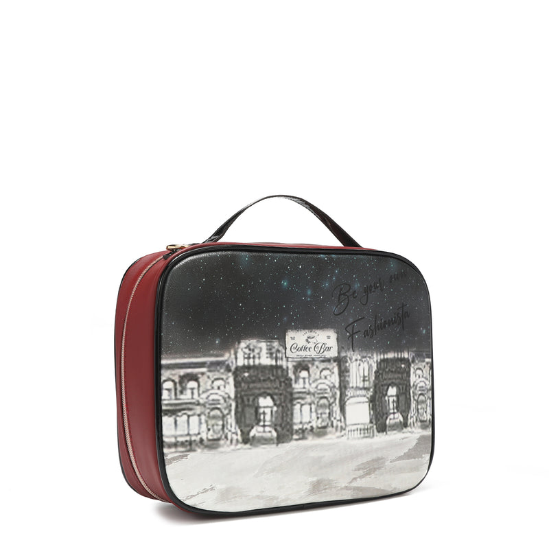 TRAVEL HANDBAG WITH POUCH SET