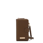 2 PIECE SOLID PHONE CASE CROSSBODY WALLET