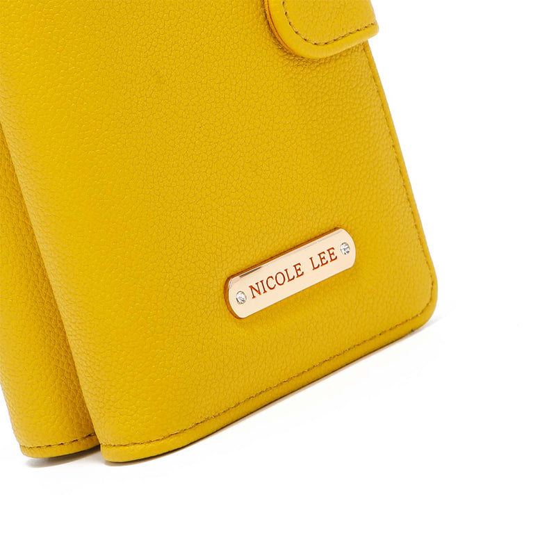 2 PIECE SOLID PHONE CASE CROSSBODY WALLET